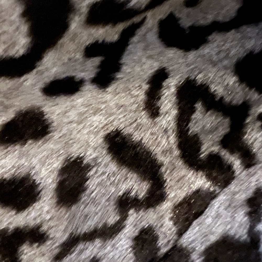 Chico's Black and Cream Leopard Print Belted Blazer - Picture 4 of 4